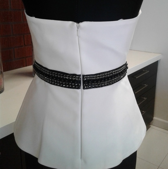 Ieen By Mac Duggal 25303 White/Black - Picture 7 of 7